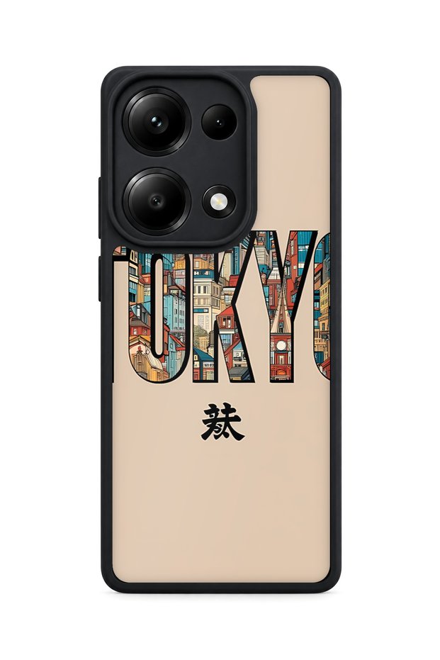 حافظة مقاومة للصدمات متوافقة مع هاتف Redmi Note 13 Pro 4G من JaponArchitecture مع حماية للكاميرا