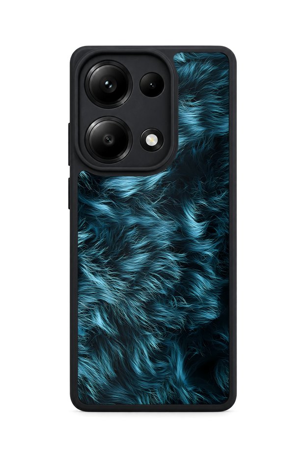 حافظة مقاومة للصدمات متوافقة مع Redmi Note 13 Pro 4G مع حماية للكاميرا بنمط الفرو