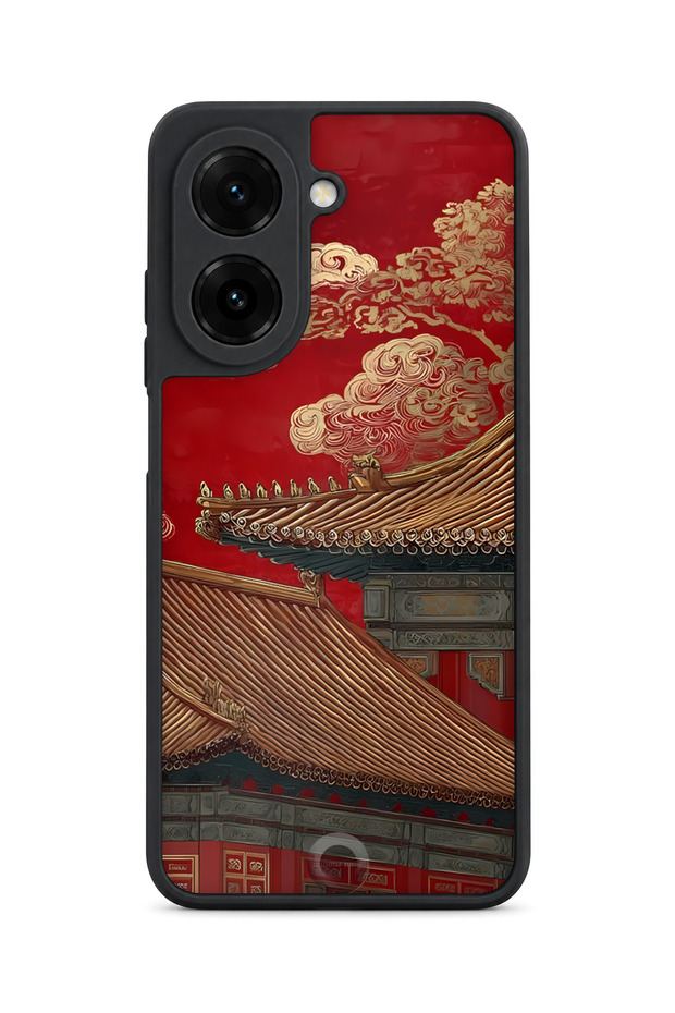 حافظة مقاومة للصدمات متوافقة مع Redmi A5 من China Architecture Pattern مع حماية للكاميرا
