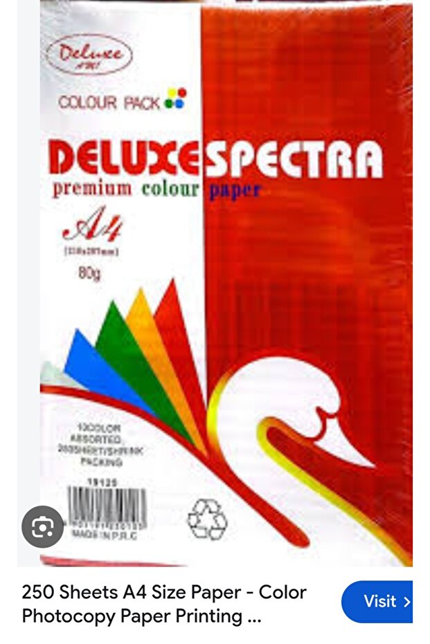 DELUXE SPECTRA Colour paper 250 sheets
