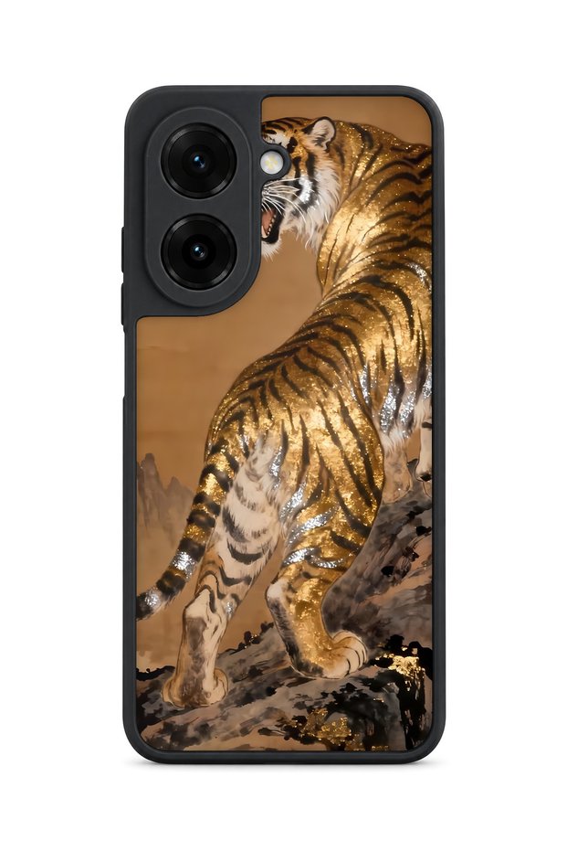 Redmi A5 Compatible Tiger Power Patterned Shockproof Case with Camera Protection