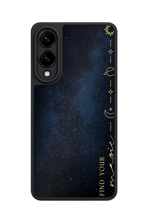 Samsung Galaxy S25 Edge Compatible Magicspace Patterned Shockproof Case with Camera Protection