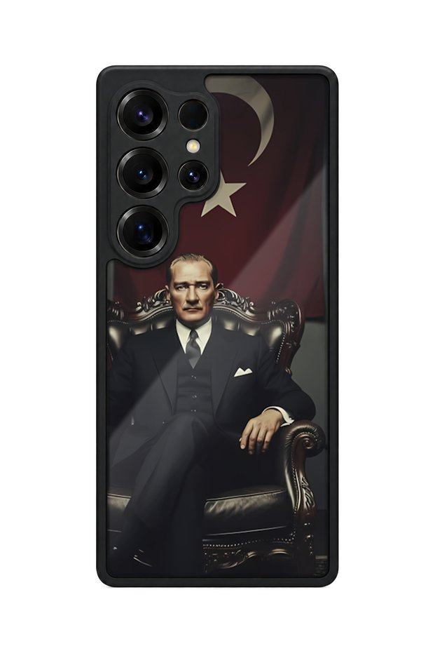 Samsung Galaxy S25 Ultra Compatible Türkiye Patterned Camera Protected Shockproof Case