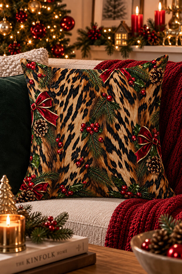 Christmas Double-Sided Printed Throw Pillow Cover 6Echd24