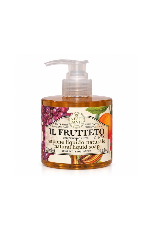 Il Frutteto Natural Liquid Soap 300ml – Italian Luxury Hand & Body Wash, Fruity Fragrance, Moisturizing Plant-Based Cleanser, SLS-Free, Vegan Gentle Skincare