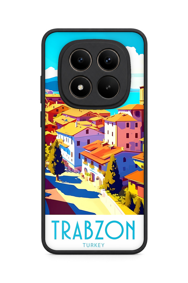 Redmi Note 15 Pro Plus 5g Compatible Black Sea Patterned Shockproof Case with Camera Protection