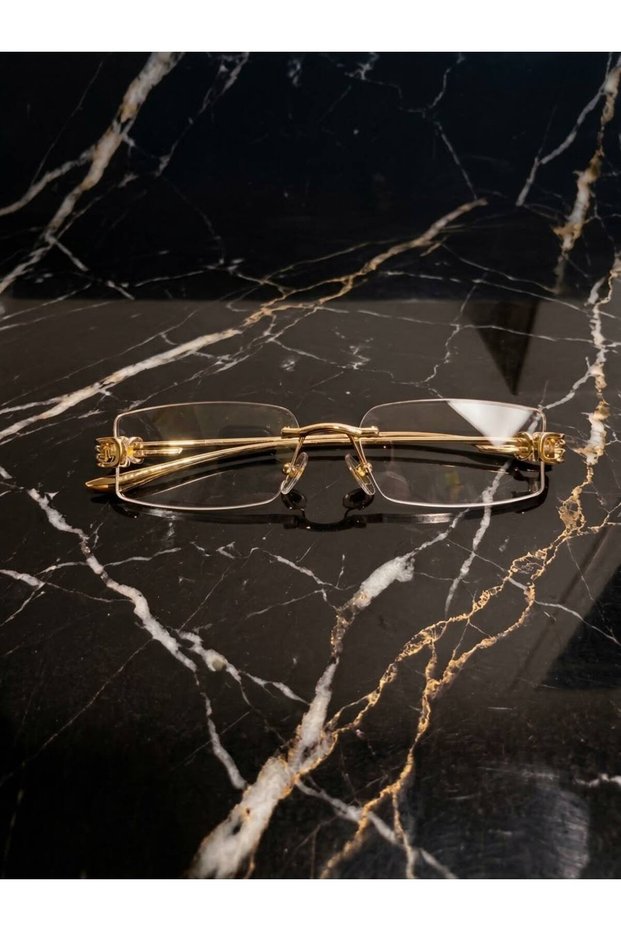 Pharsa Blue Light Protected Frameless Metal Gold Handle Uv400 Protection 53 Ekartman