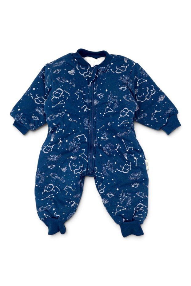 2.5 Tog Value Winter Sleeping Bag for Baby Boys and Kids, 1-2-3-4-5-6 Years Old, Printed Navy Blue