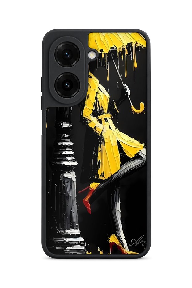 Redmi A5 Compatible Rain Pattern Camera Protected Shockproof Case