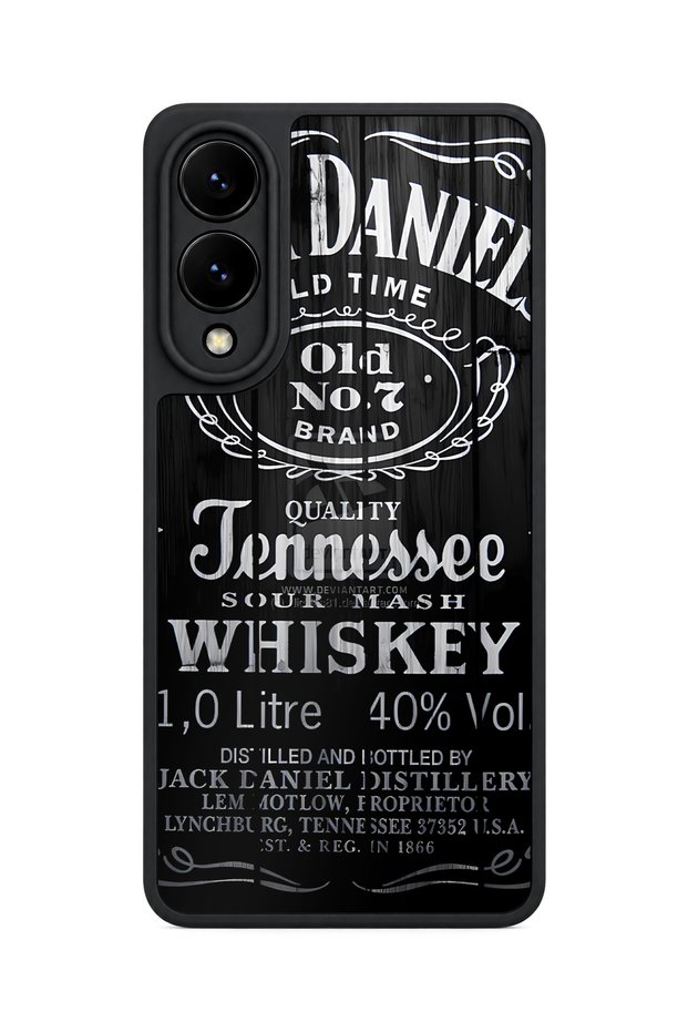Samsung Galaxy S25 Edge Compatible Whiskey Patterned Shockproof Case with Camera Protection