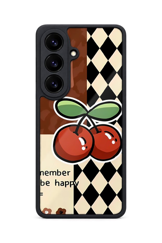 Samsung Galaxy S26 Compatible Happiness Patterned Shockproof Case with Camera Protection