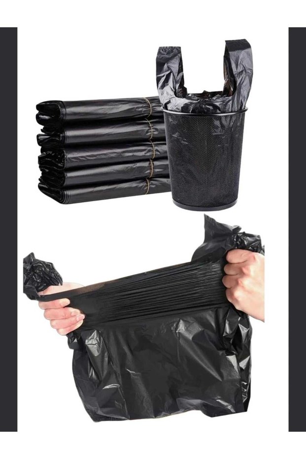 10 Pieces Black Mega Size Heavy Duty Bags 120X55 cm Industrial Garbage Bags