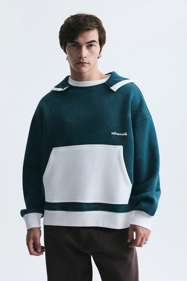Colorblock Oversize Sweatshirt