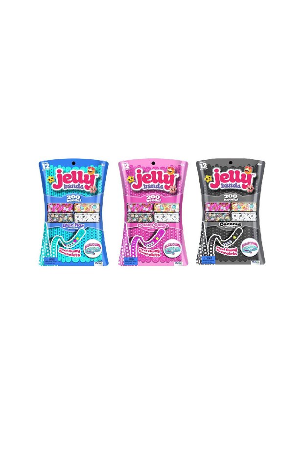 Jelly Bands Cotton Candy, Coconut, and Blue Razz Assorted, 1 Piece