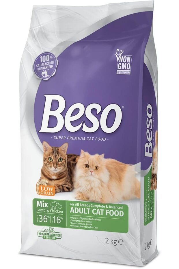 with Meat and Chicken Cat Food, 2 kg