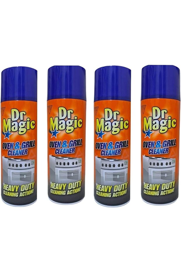 4 Pack Dr Magic Oven and Grill Cleaner Heavy Duty Cleaning Action 390ml each- Powerful Degreaser for Oven and Kitchen Appliances