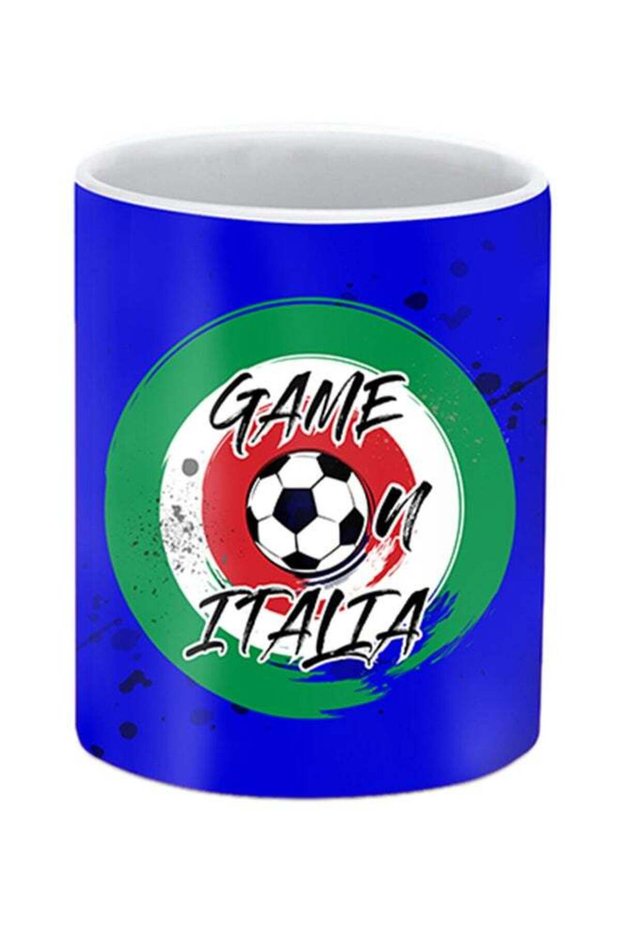 Italy Printed Ceramic Mug Blue/Green/White