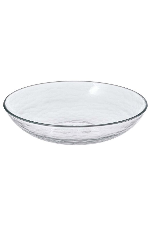 Deep Plate, Tempered Glass, Clear, 19 cm