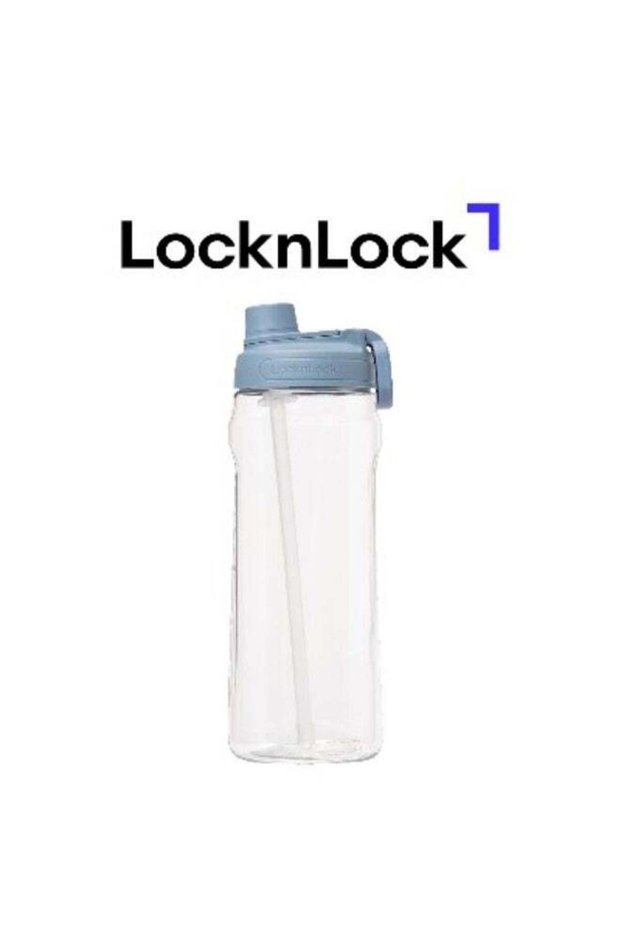 LocknLock Active Water Bottle 2L Blue, Durable & Leak-Proof, Sports Bottle with Easy Grip & Hidden Finger Loop for Gym, Hiking, Outdoor & Travel Hydration