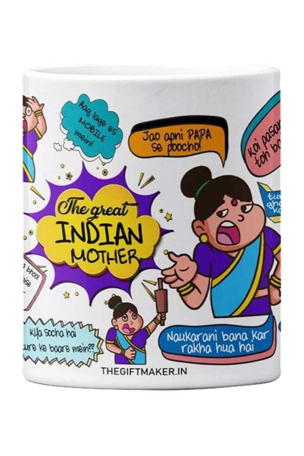 The Gift Maker The Great Indian Mother Mug, Mothers Day, Maa, Birthday