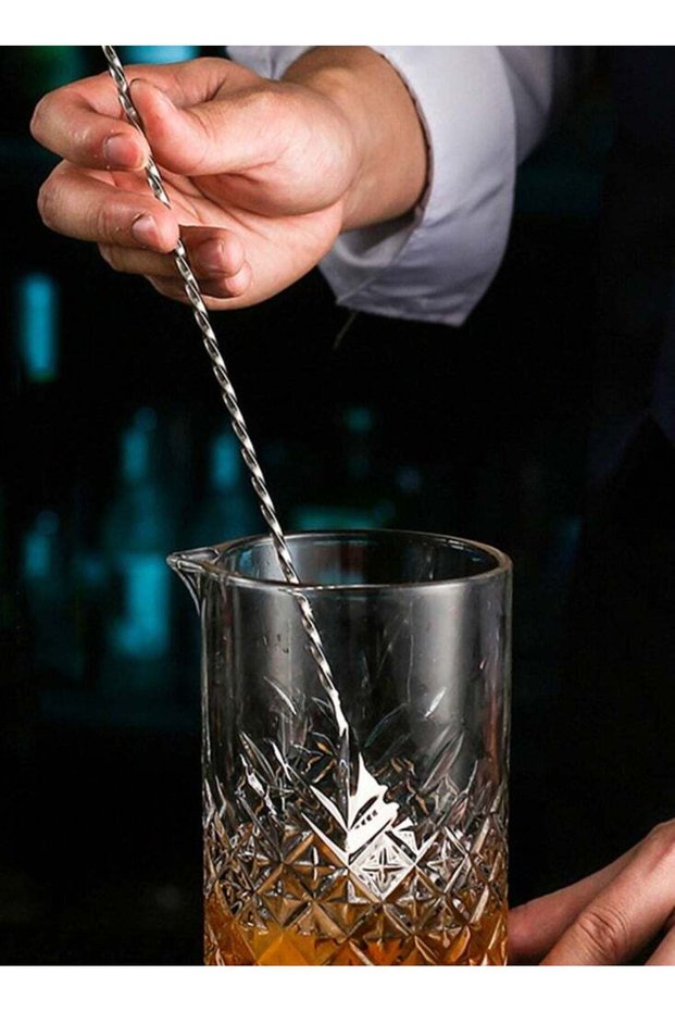 Stainless Steel Spiral Handle Spoon Mixing Spoon Drink Shaker Muddler Stirrer Kitchen Accessories