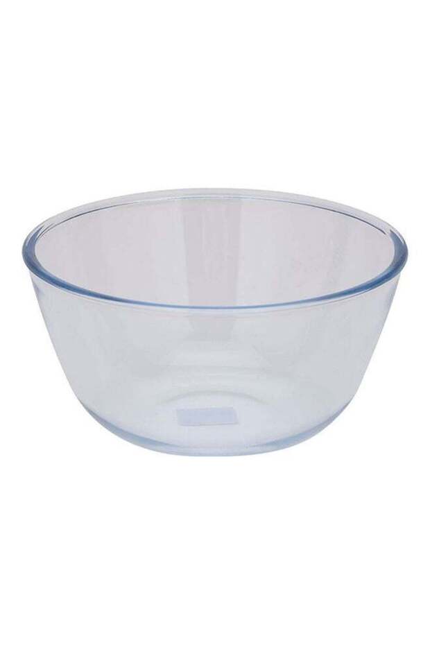 Royalford 4.45 L Round Borosilicate Glass Serving & Mixing Bowl | Eco-Friendly, Durable, Heat-Resis