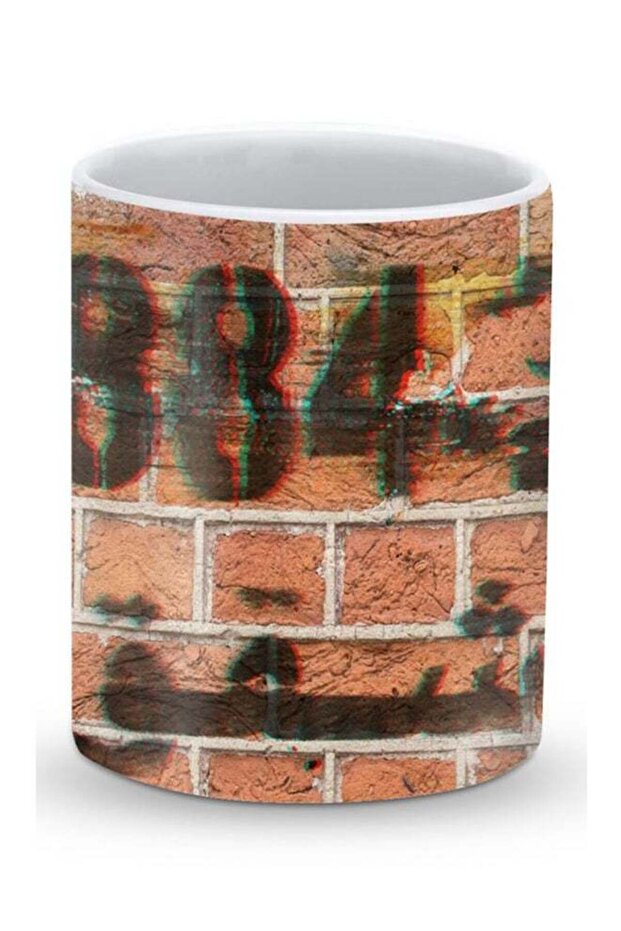 Premium Wall Stencil Designer Mug Beige/Black/Green
