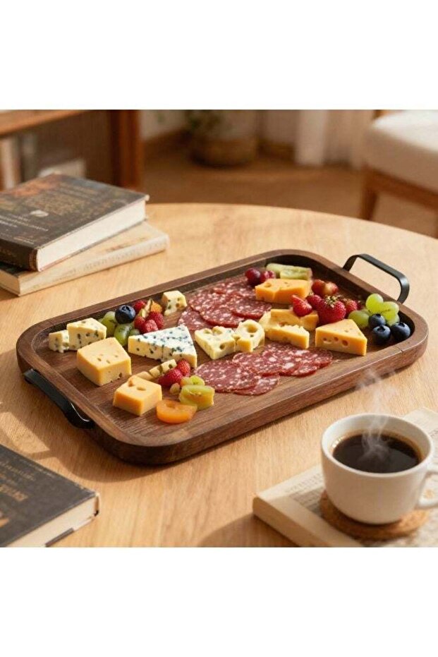 Wooden Tray Brown 43x28x7cm
