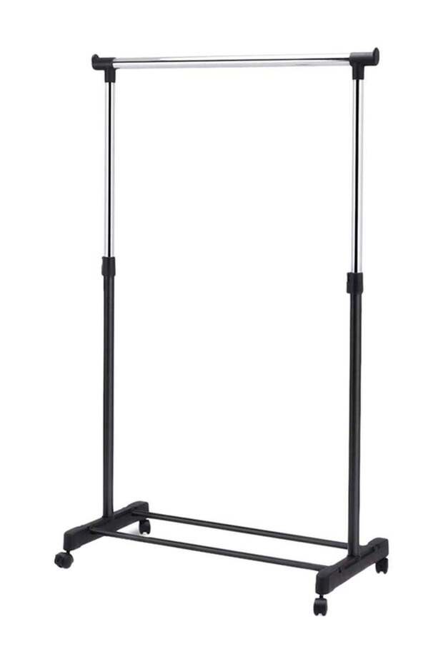 Single Garment Rack Grey/Black Medium