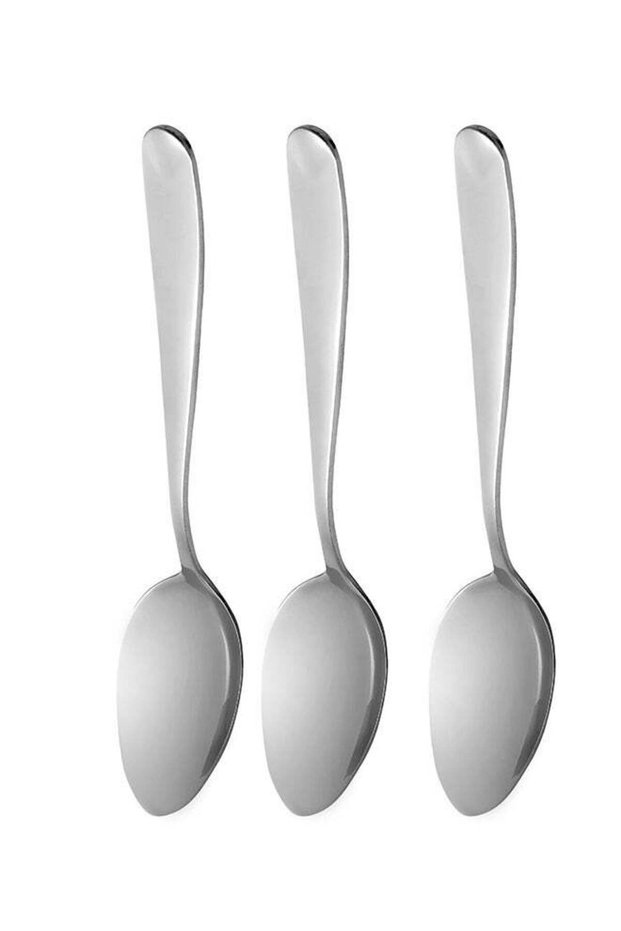 3-Piece Table Spoon Set Silver