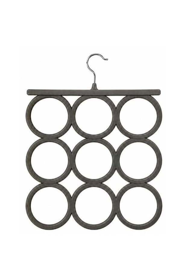 Nine-Ring Hanging Organiser. (ASSORTED COLORS)