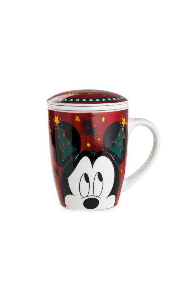 Egan Disney Winter Magic Infusion Cup 430 ml – Holiday Porcelain Tea Cup with Lid & Infuser | Premium Design | Christmas Gift for Tea Lovers | Dishwasher Safe
