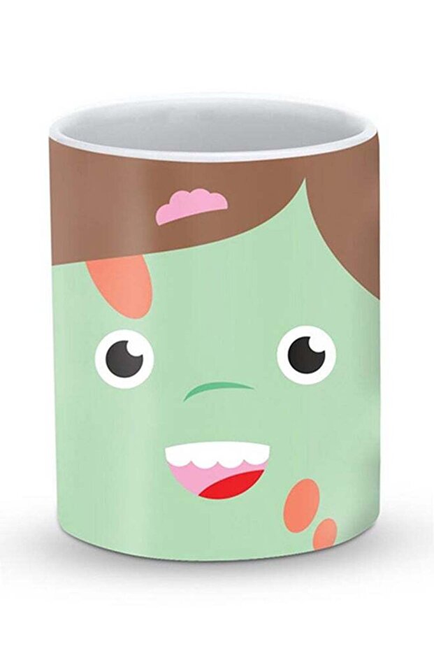 Premium Cute Avatar Designer Mug Green/Brown/Black