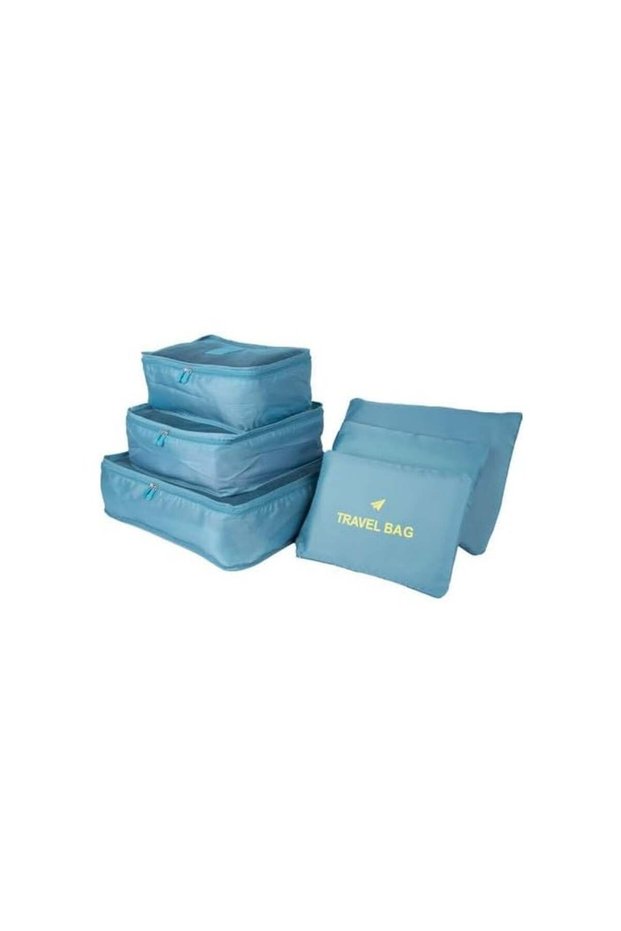 DAISO Travel Storage Case Set - Aqua (3 Pcs)