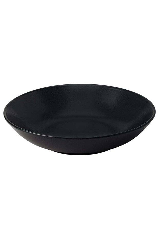 Deep Plate Stoneware Matt Dark Grey 23 cm 1.0 L