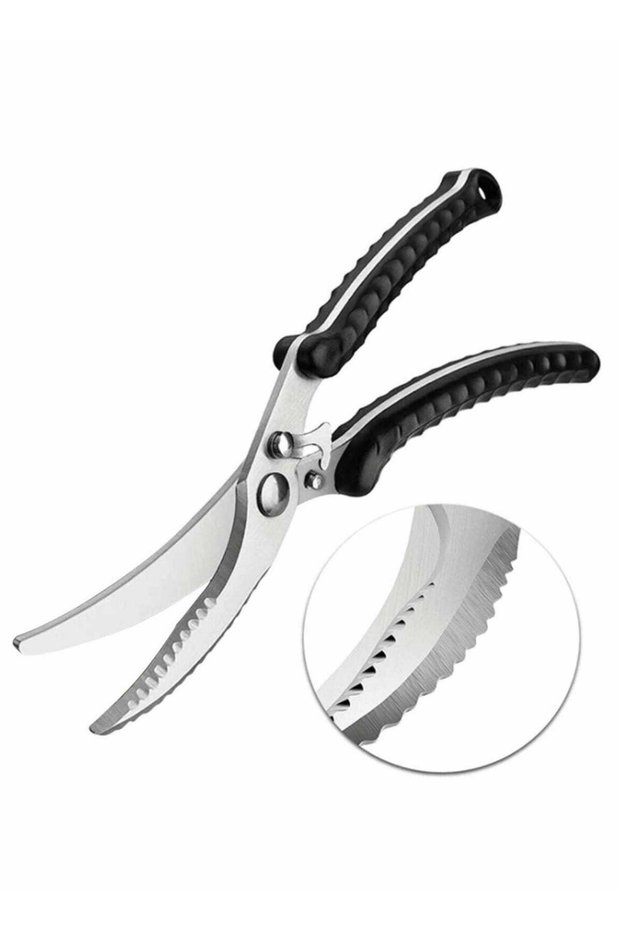 Heavy Duty Kitchen Scissors, Sharp Kitchen Scissors Multipurpose Utility Stainless Steel Scissor, Kitchen Shears for Chicken, Poultry, Fish, Meat, Vegetables, Herbs, BBQ, Bones, Flowers, Nuts