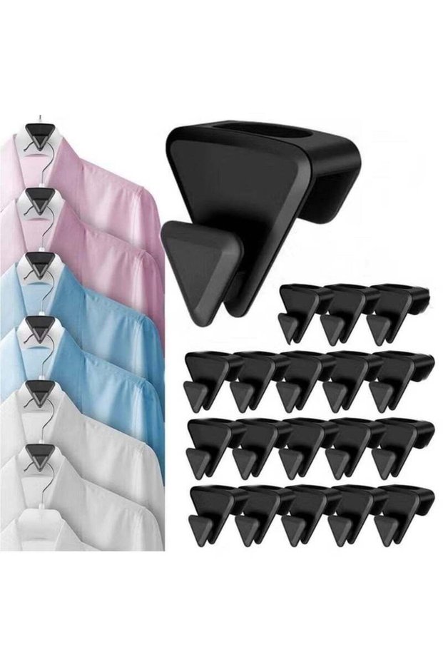 18PCS Clothes Hanger Connector Hooks Hanger Hooks for Shirts Pants Jackets Heavy Coats Accessories Organizer Closet
