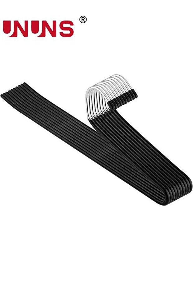 10 Pack Pants Hangers, Non Slip Trouser Hangers, Open Ended Easy Slid Clothes Hangers, Durable Anti-Rust Space Saving Metal Coat Hangers
