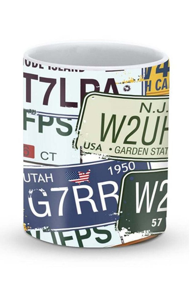 Premium Number Plates Designer Mug Multicolour