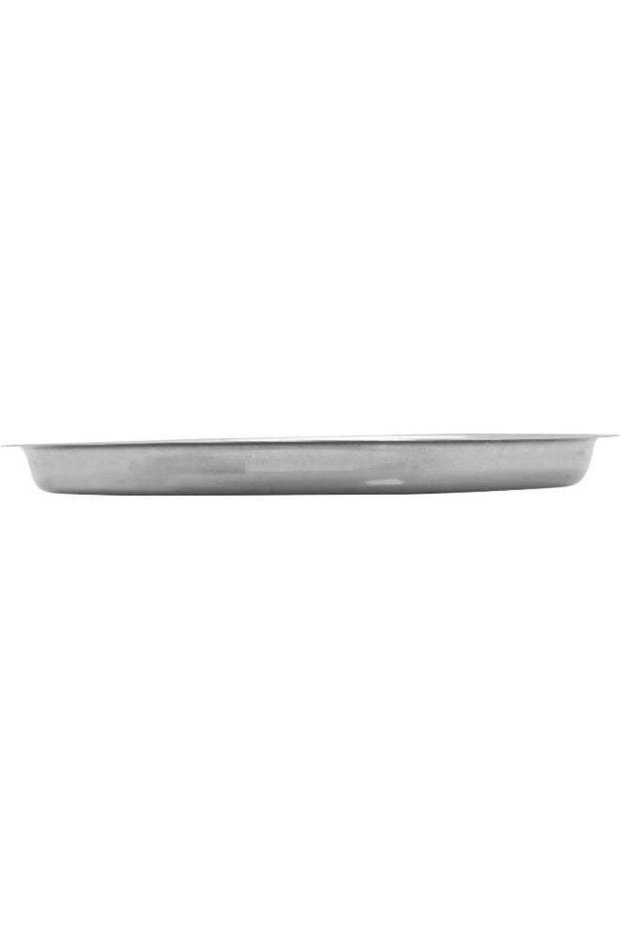 RAJ STAINLESS STEEL DINNER PLATE, 33 CM, SILVER Silver 33cm