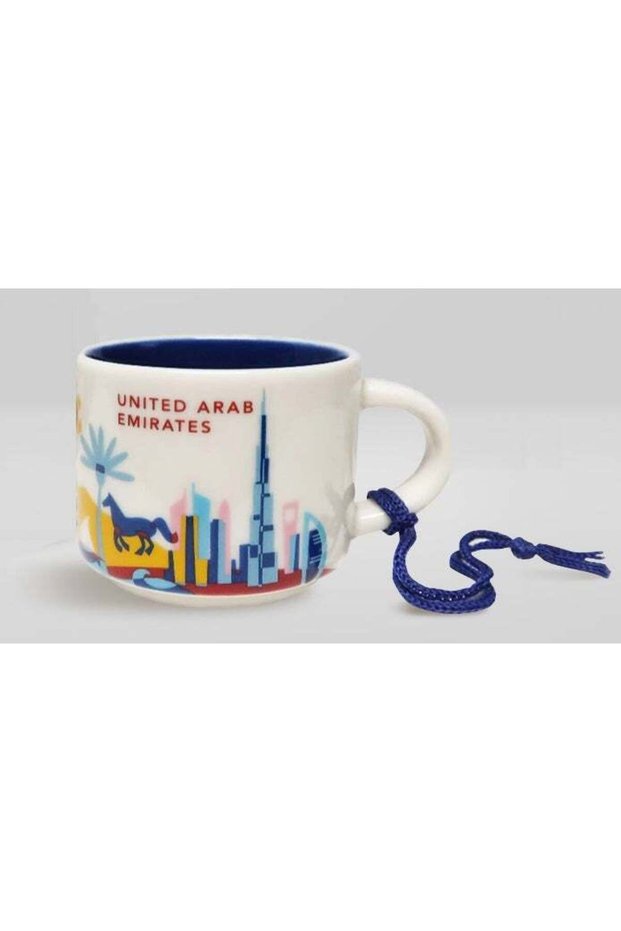 Starbucks YAH UAE (United Arab Emirates) Demitasse Small Espresso Collectible Cup / Mug - 2oz (59ml)