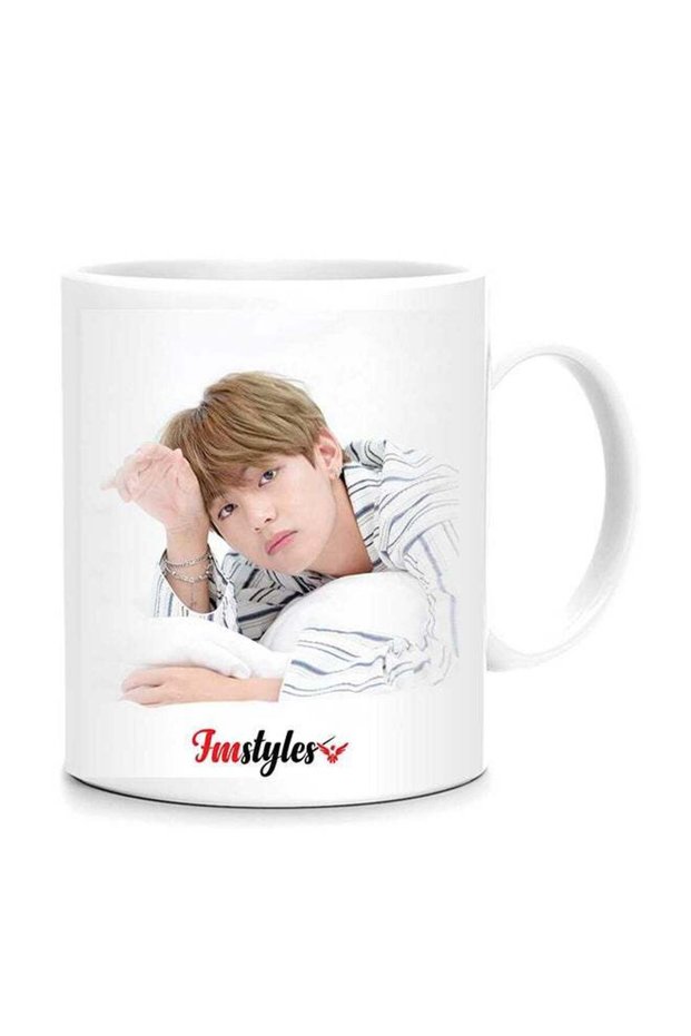 BTS V Fm1 Printed Mug White 10cm