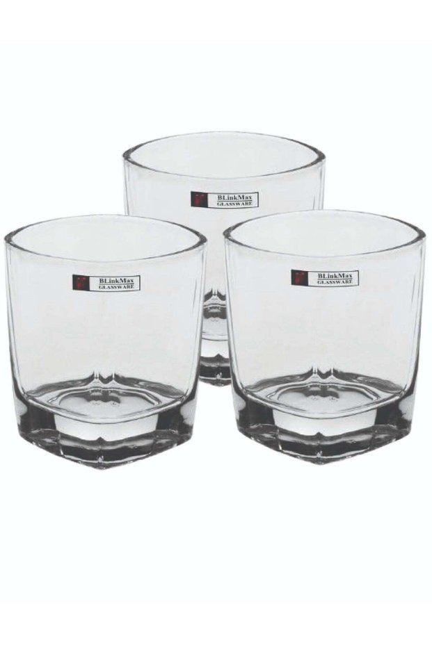 3-Piece Mug Set Clear 250ml