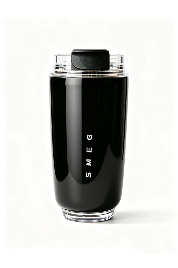 Smeg 320ML Beverage Cup Travel Portable Car Drinking Cup Stainless Steel Vacuum Leak proof 320ML Coffee Thermos(Black)