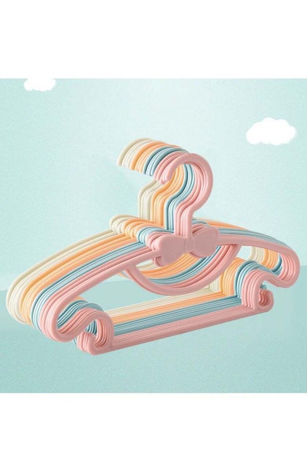 30 pieces of non-slip children's hangers, adjustable children's hangers, toddler hangers, household baby hangers (10 blue, 10 pink, 10 off-white)