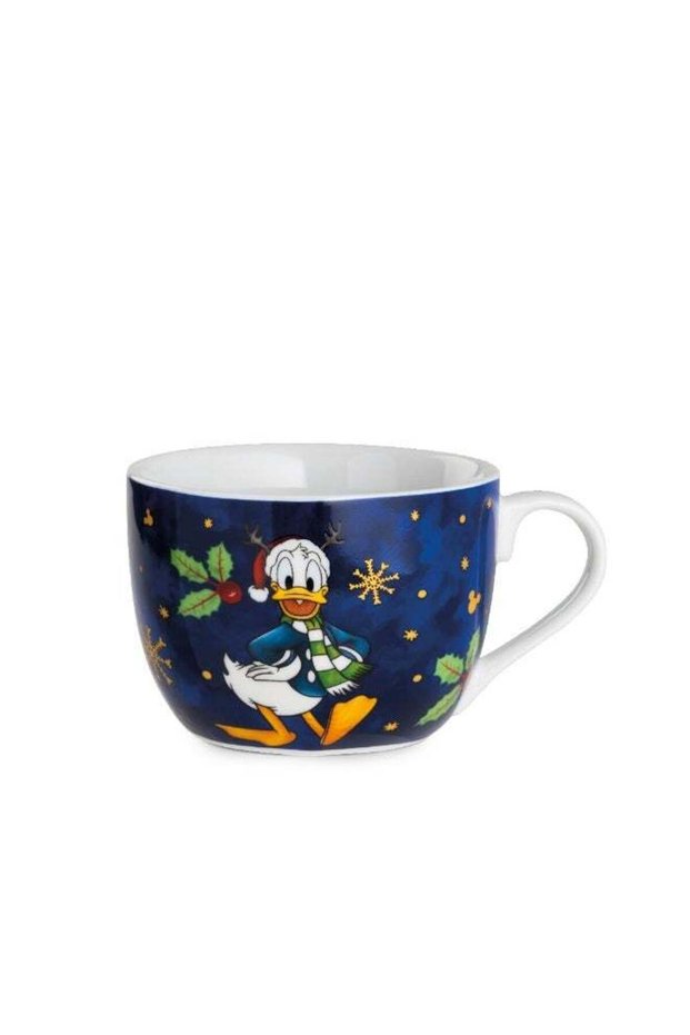 Egan Disney Winter Magic Breakfast Cup 520ml – Festive Holiday Porcelain Cup | ideal Christmas Gift for Disney Fans | Coffee, Tea & Hot Chocolate Mug