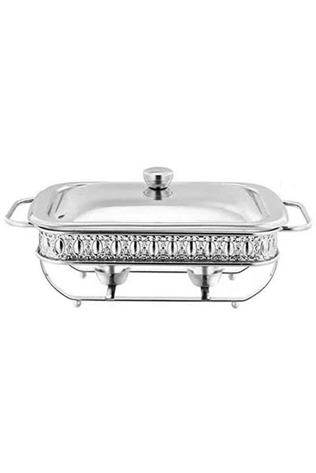 Rectangle Glass Buffet Stove Food Warming Container
