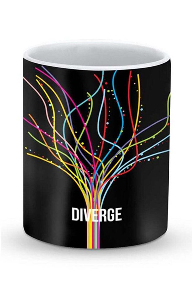 Premium Diverge Designer Mug Black/Yellow/Blue