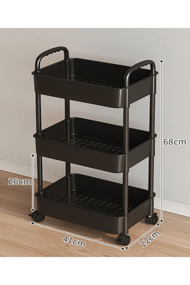 3 Layer Multifunctional Rolling Cart