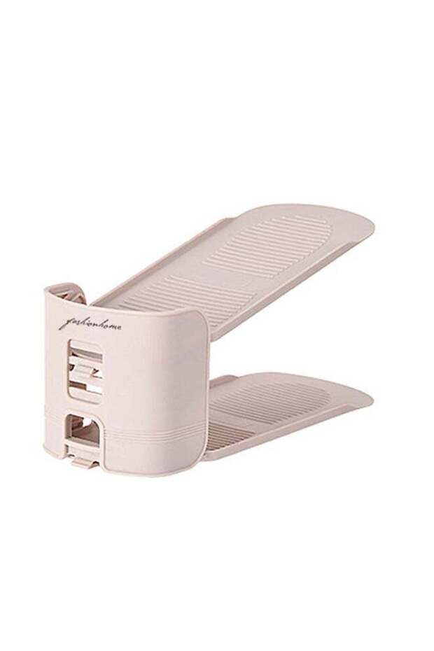 Adjustable Shoe Rack Drying Organizer Pink 25.5x9.7cm